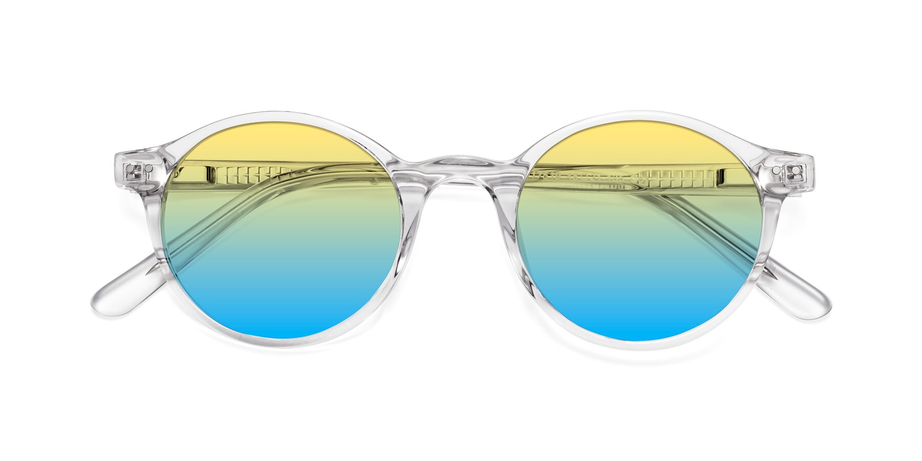 Folded Front of 17519 in Clear with Yellow / Blue Gradient Lenses