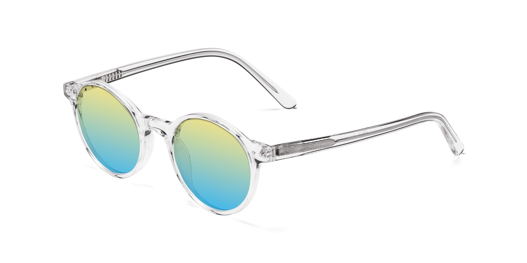 Angle of 17519 in Clear with Yellow / Blue Gradient Lenses