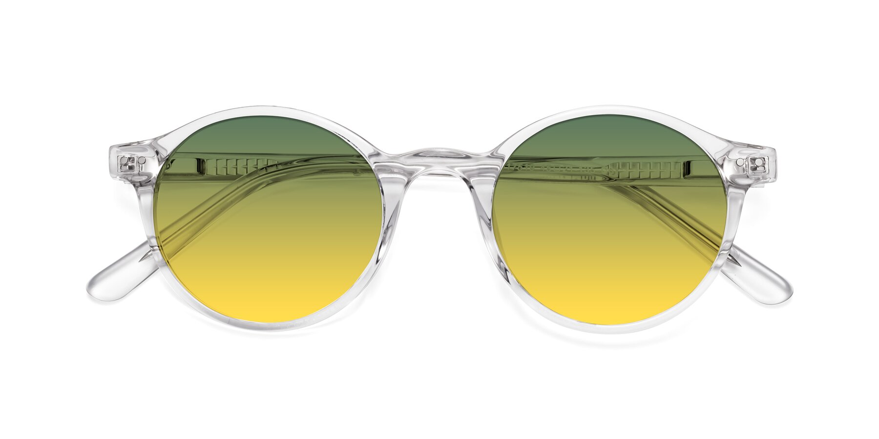 Folded Front of Jardi in Clear with Green / Yellow Gradient Lenses