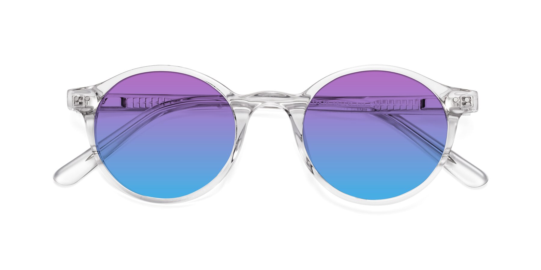Folded Front of 17519 in Clear with Purple / Blue Gradient Lenses