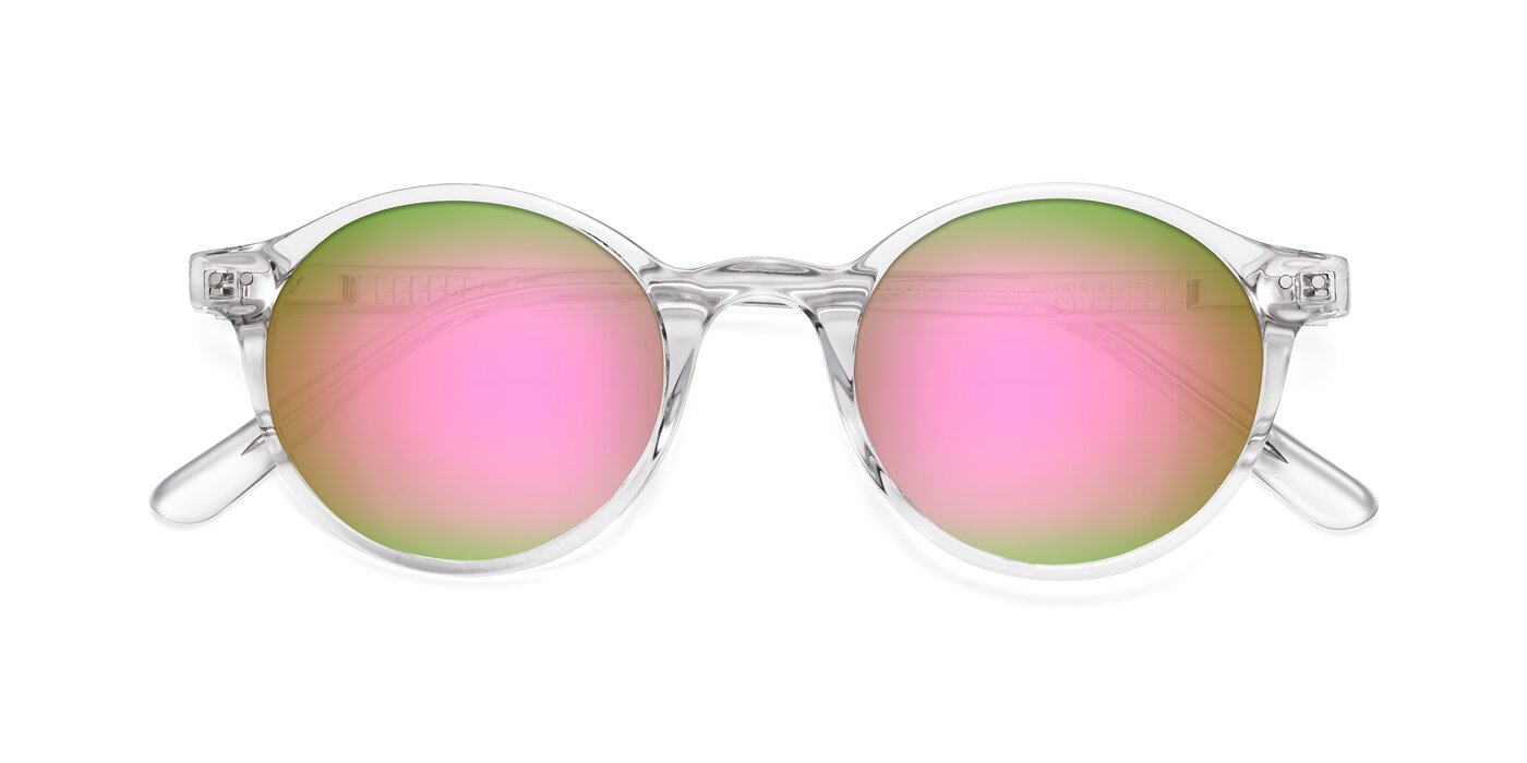 17519 - Clear Flash Mirrored Sunglasses