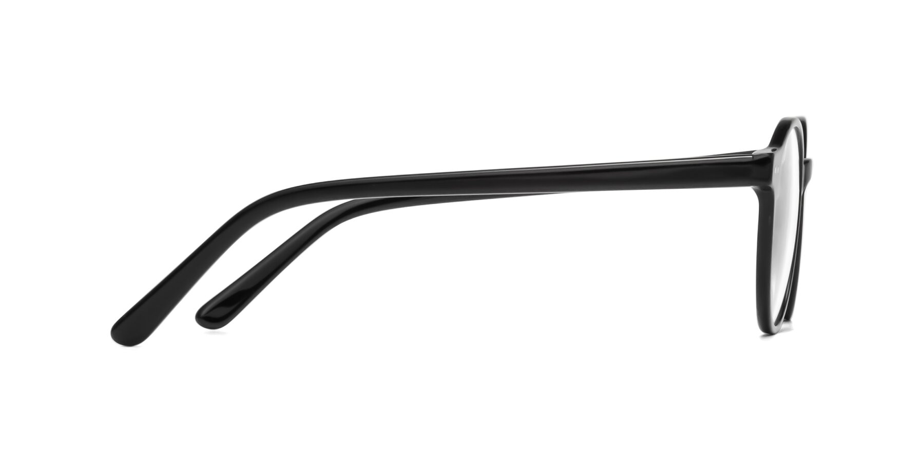 Side of 17519 in Black with Clear Eyeglass Lenses
