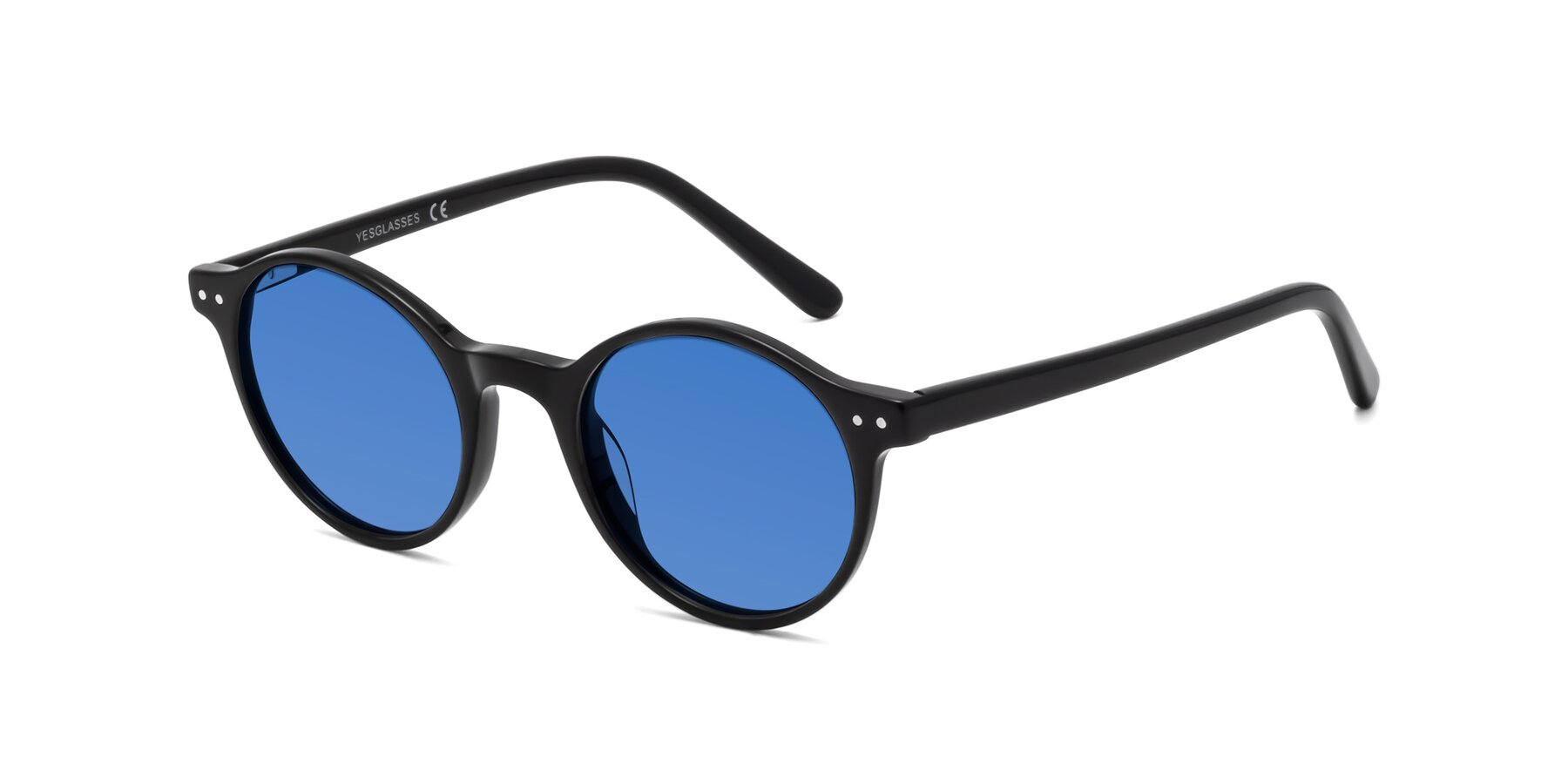 Angle of 17519 in Black with Blue Tinted Lenses