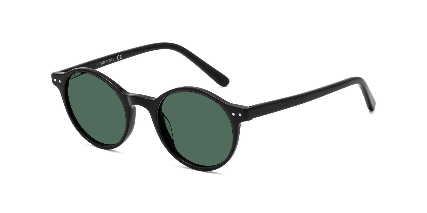 Angle of 17519 in Black with Green Polarized Lenses