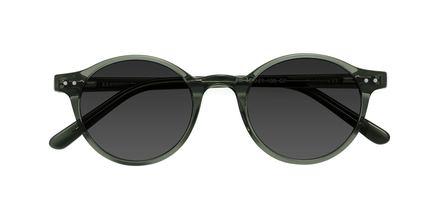 Jardi - Transparent Green Tinted Sunglasses