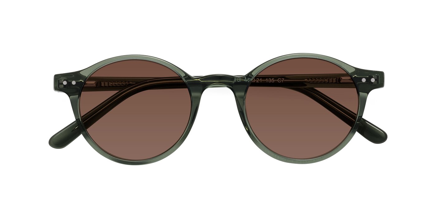 Jardi - Transparent Green Tinted Sunglasses