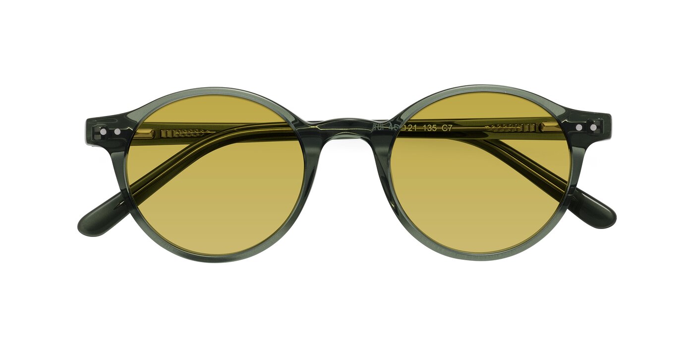 Jardi - Transparent Green Tinted Sunglasses