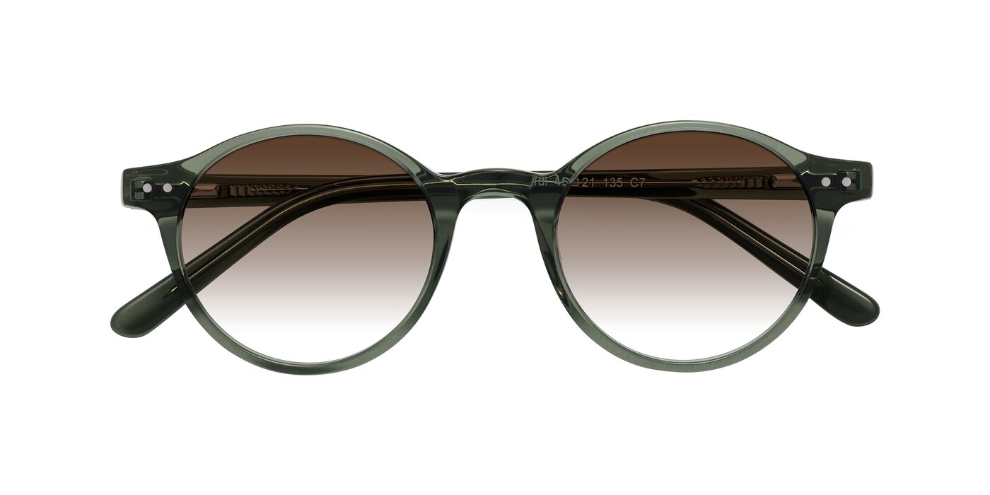 Jardi - Transparent Green Gradient Sunglasses