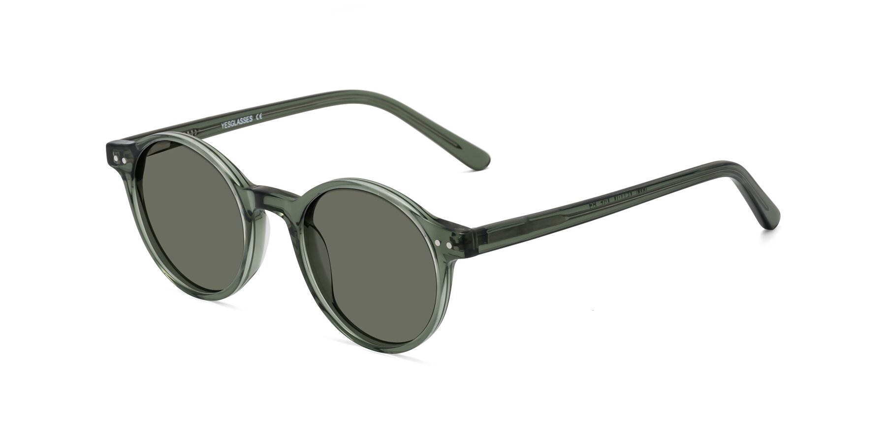 Angle of Jardi in Transparent Green with Gray Polarized Lenses