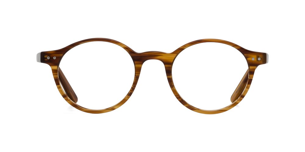 Jardi - Amber Striped Eyeglasses