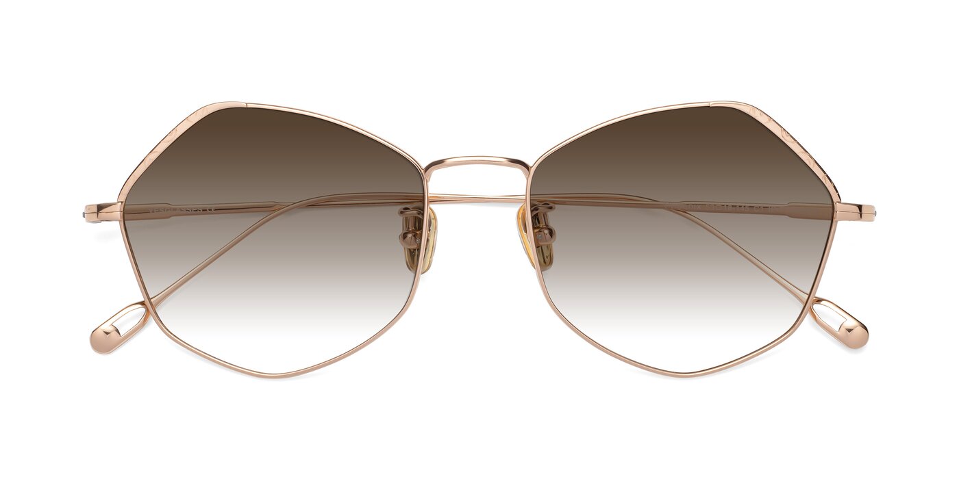 Phoenix - Rose Gold Gradient Sunglasses