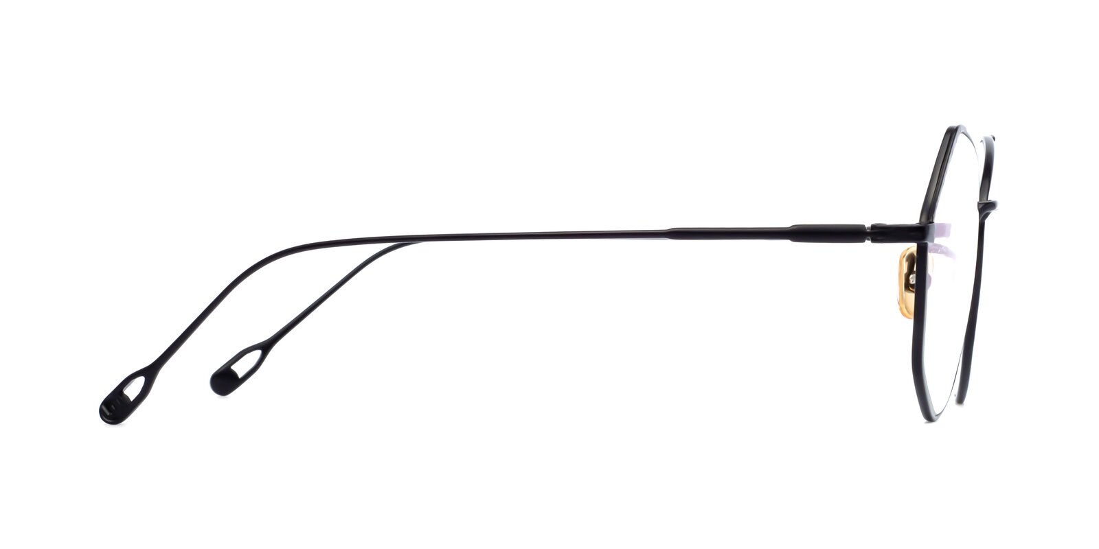 Black RetroVintage Titanium Geometric Eyeglasses Phoenix