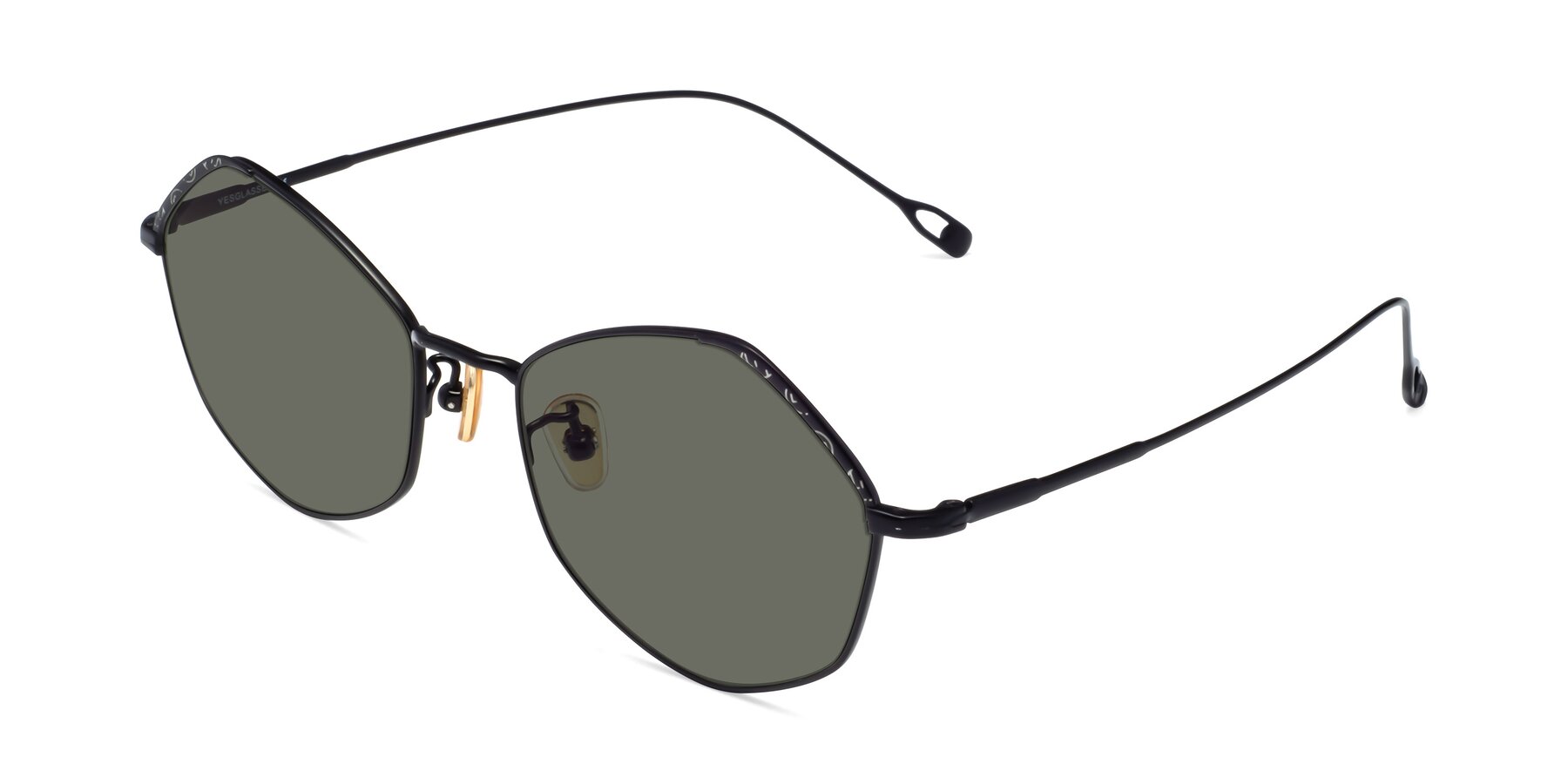 Angle of Phoenix in Black with Gray Polarized Lenses