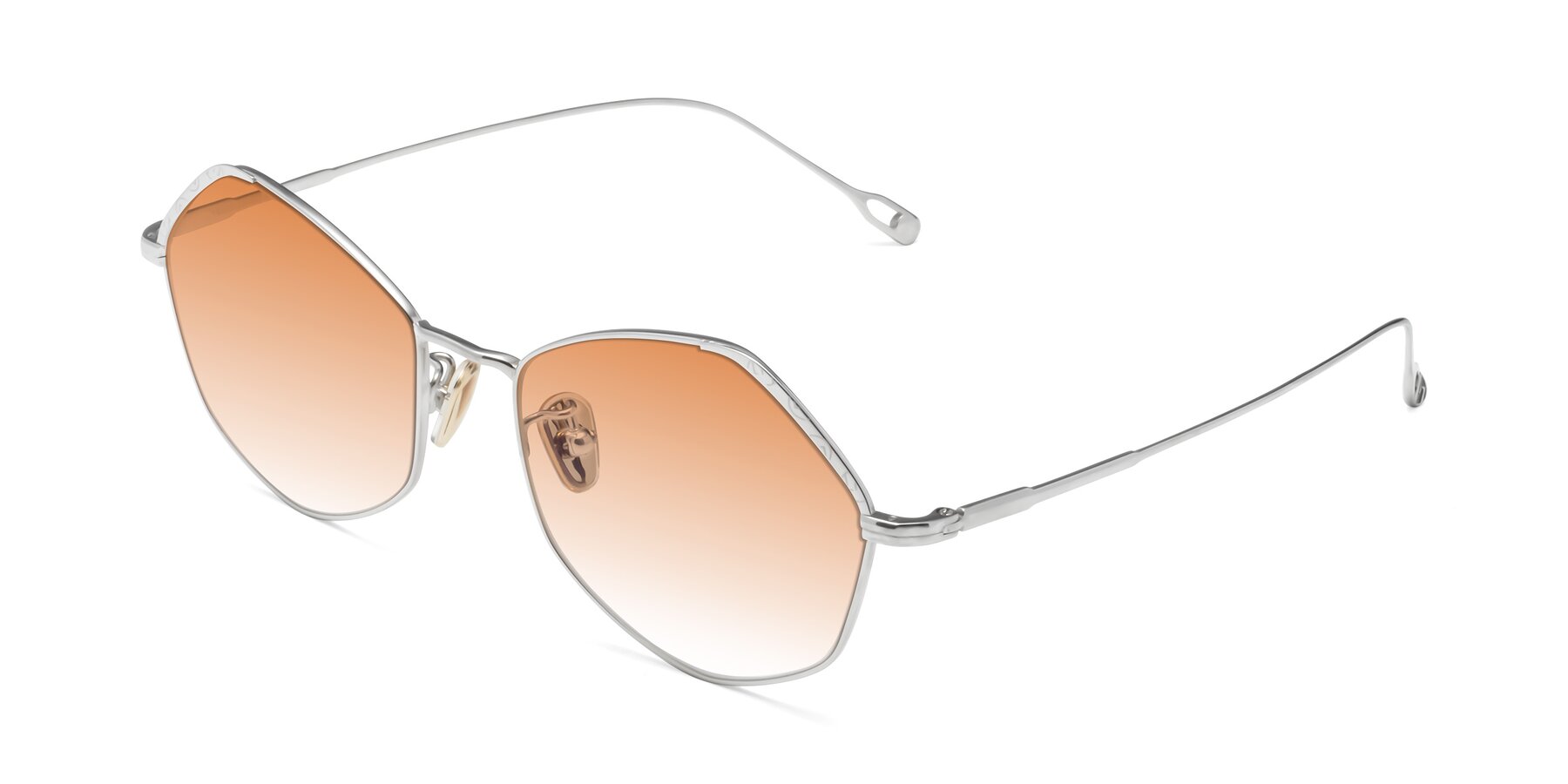 Angle of Phoenix in Silver with Orange Gradient Lenses