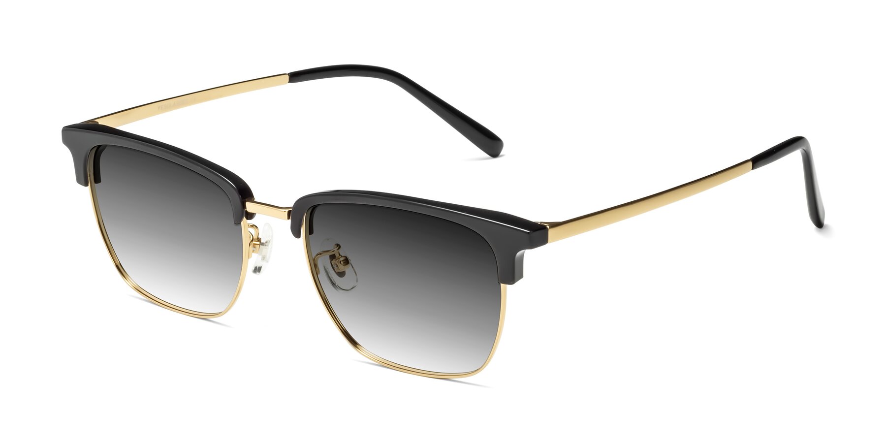 Angle of Milpa in Black-Gold with Gray Gradient Lenses
