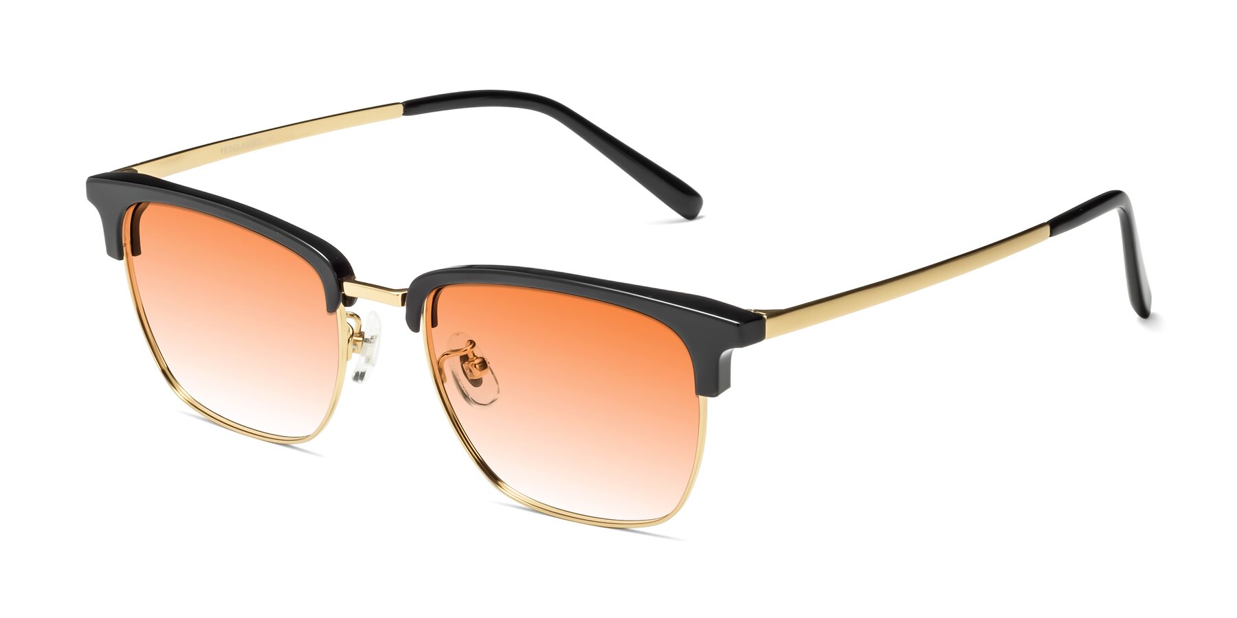 Angle of Milpa in Black-Gold with Orange Gradient Lenses