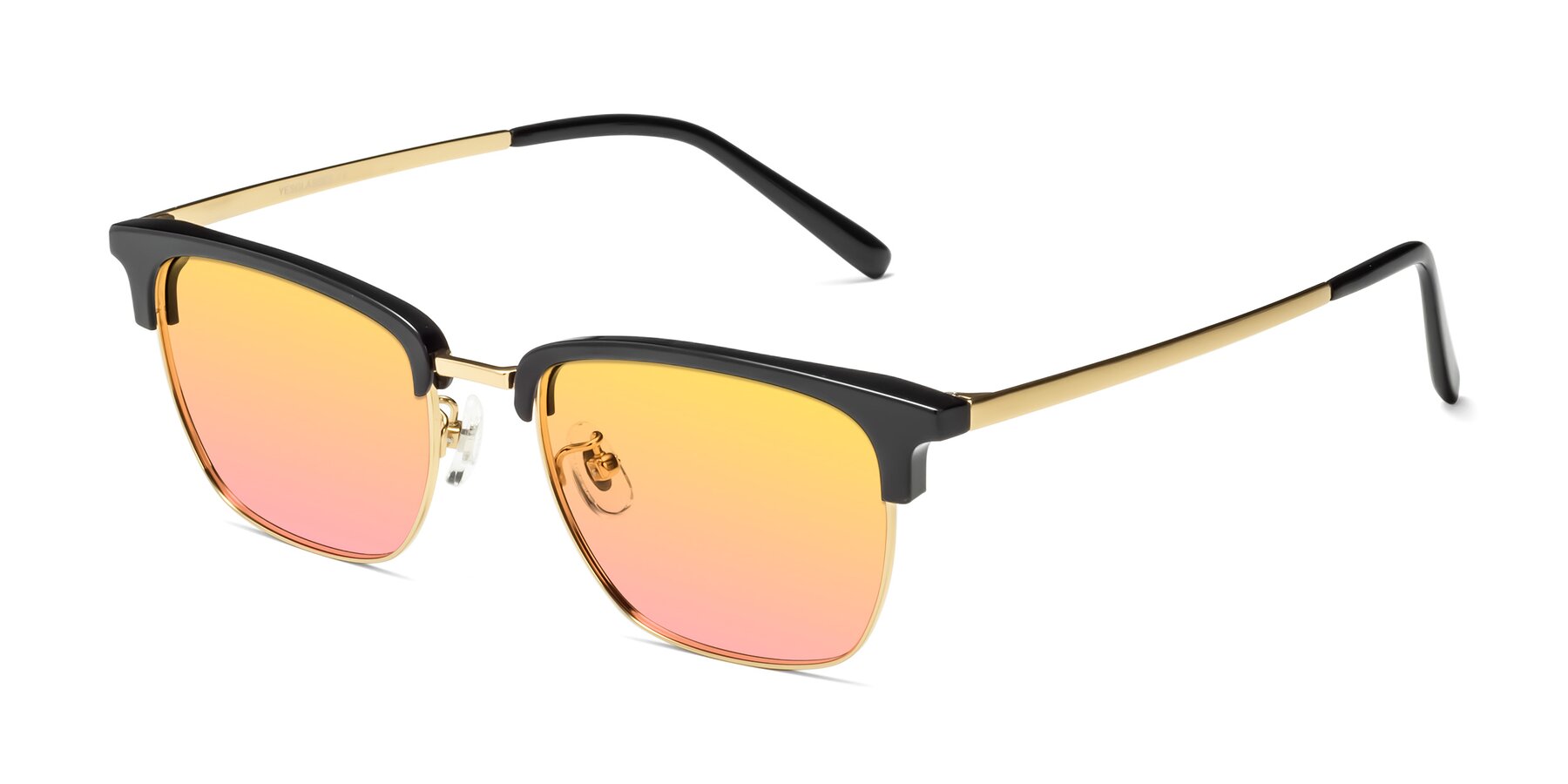 Angle of Milpa in Black-Gold with Yellow / Pink Gradient Lenses
