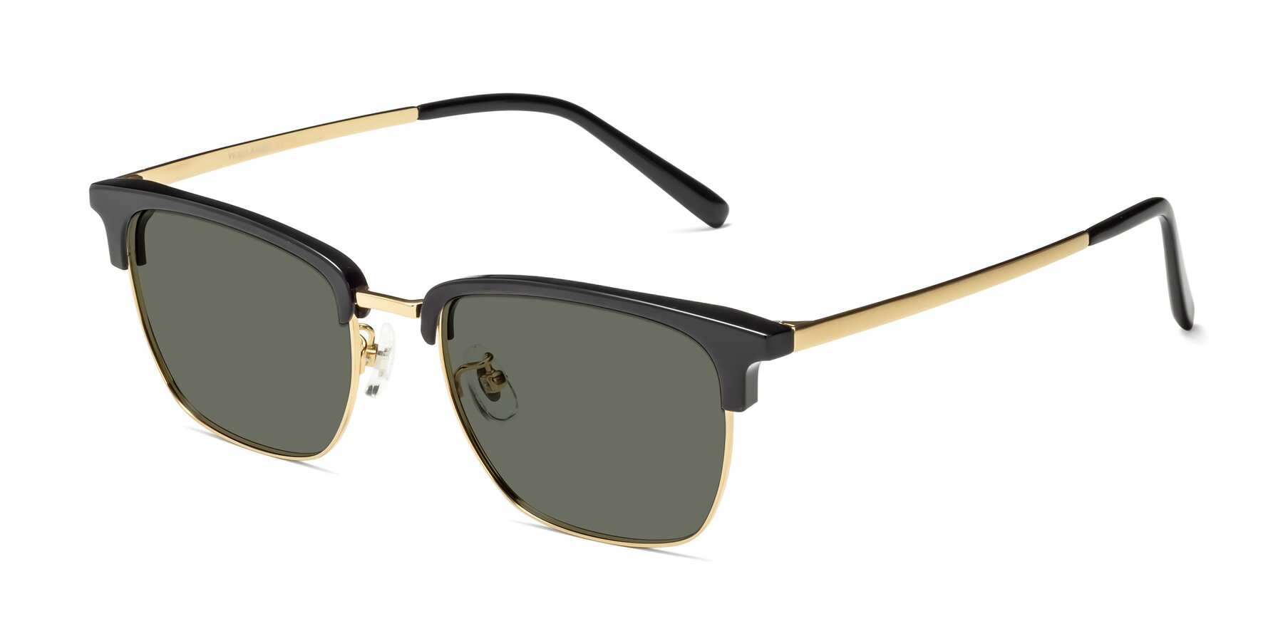 Angle of Milpa in Black-Gold with Gray Polarized Lenses