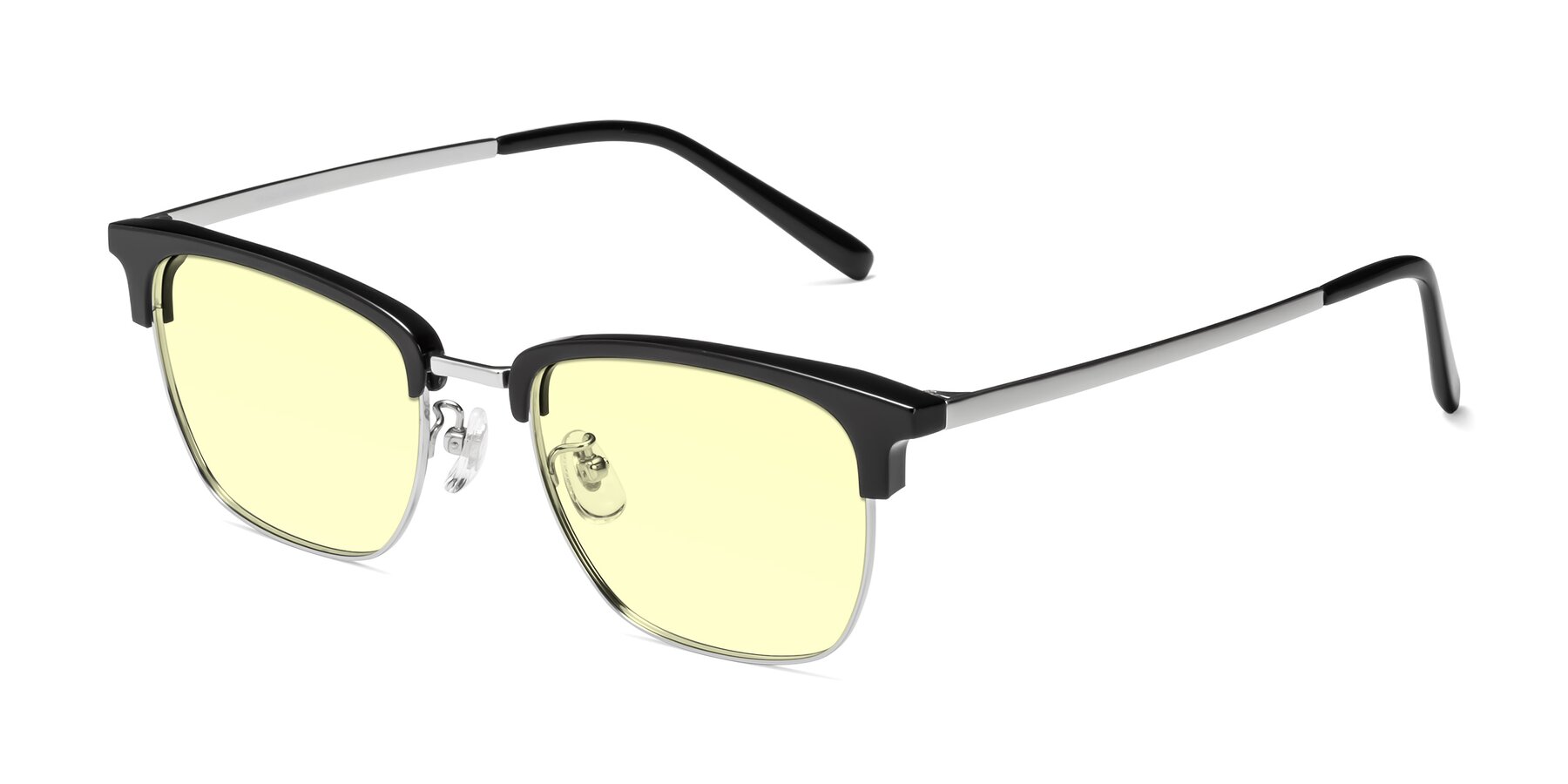 Angle of Milpa in Black-Silver with Light Yellow Tinted Lenses