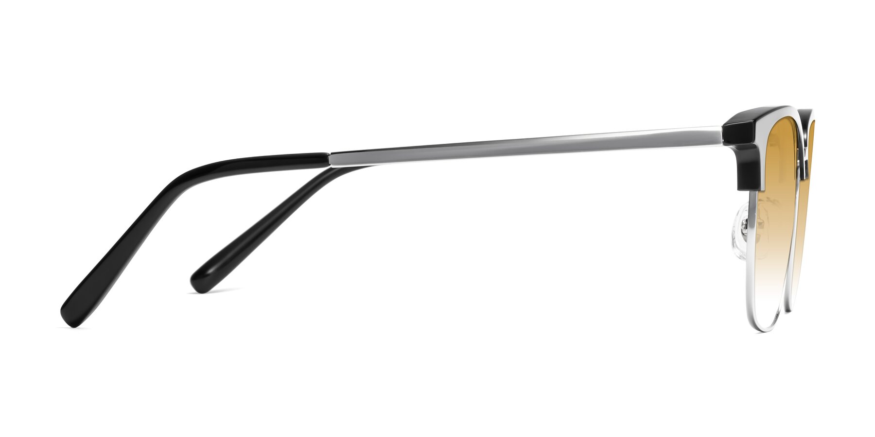 Side of Milpa in Black-Silver with Champagne Gradient Lenses