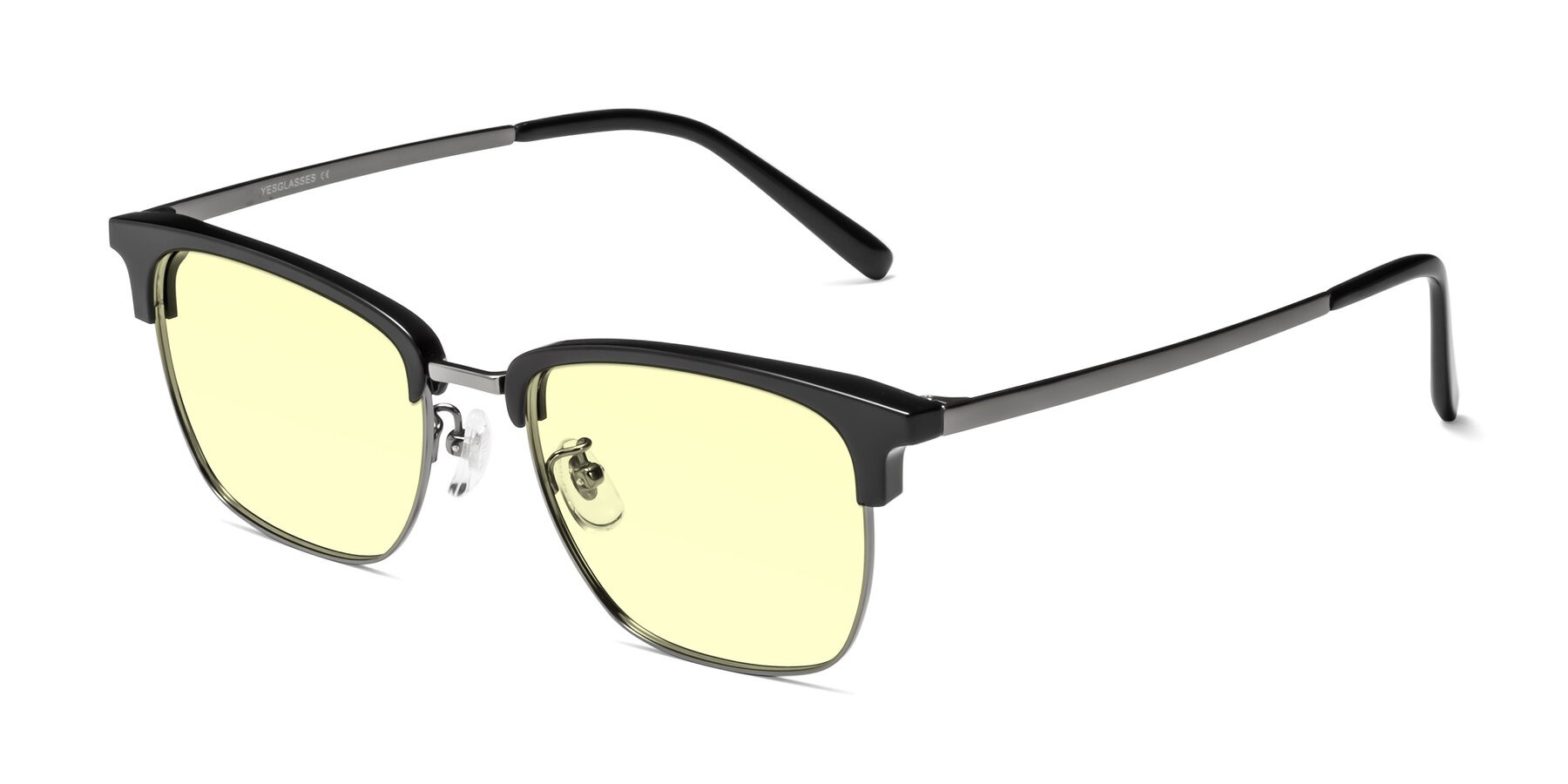 Angle of Milpa in Black-Gunmetal with Light Yellow Tinted Lenses