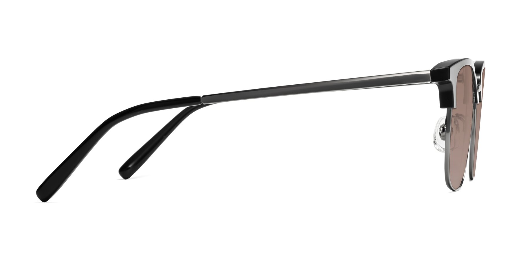 Side of Milpa in Black-Gunmetal with Medium Brown Tinted Lenses