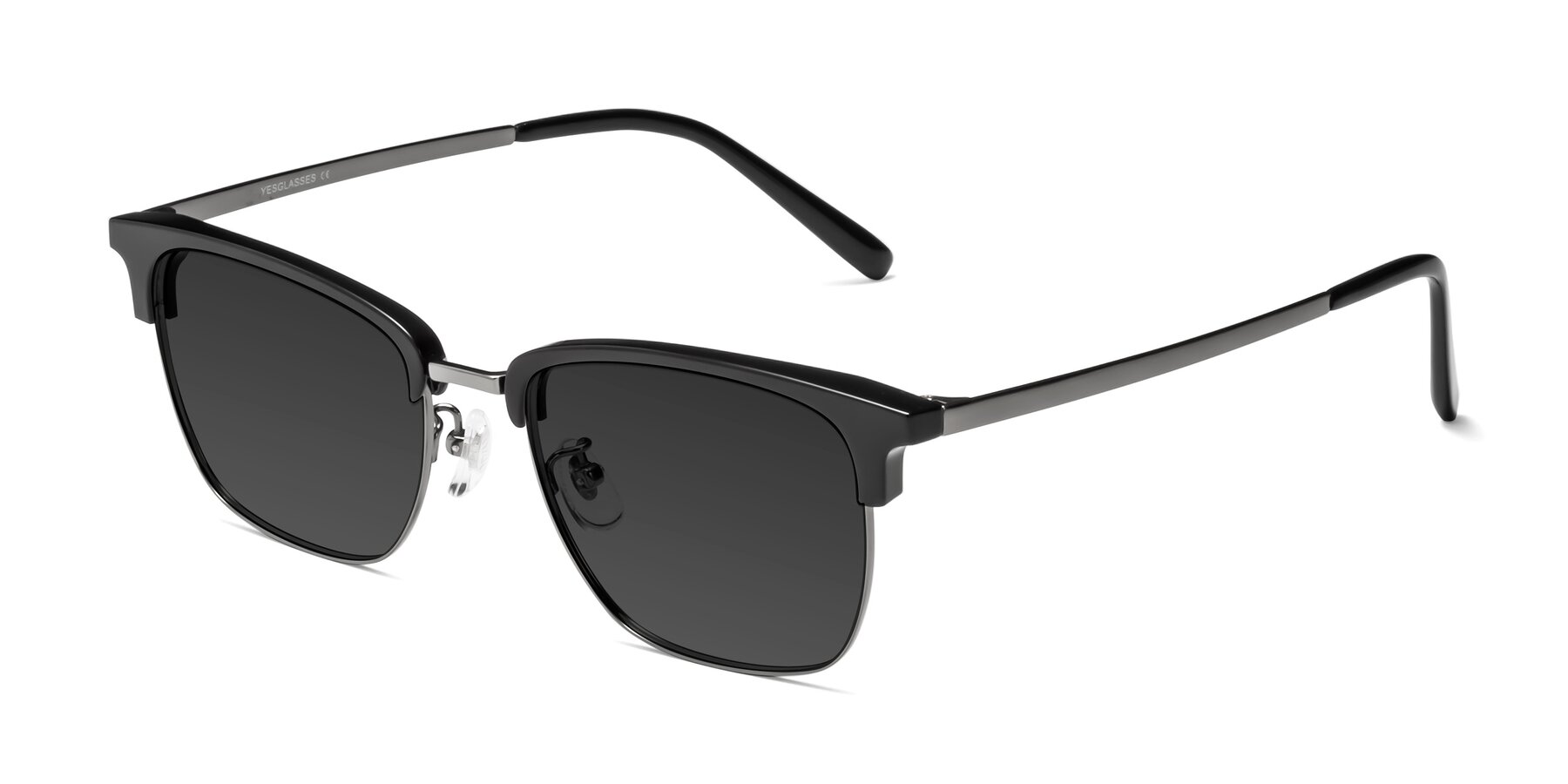 Angle of Milpa in Black-Gunmetal with Gray Tinted Lenses