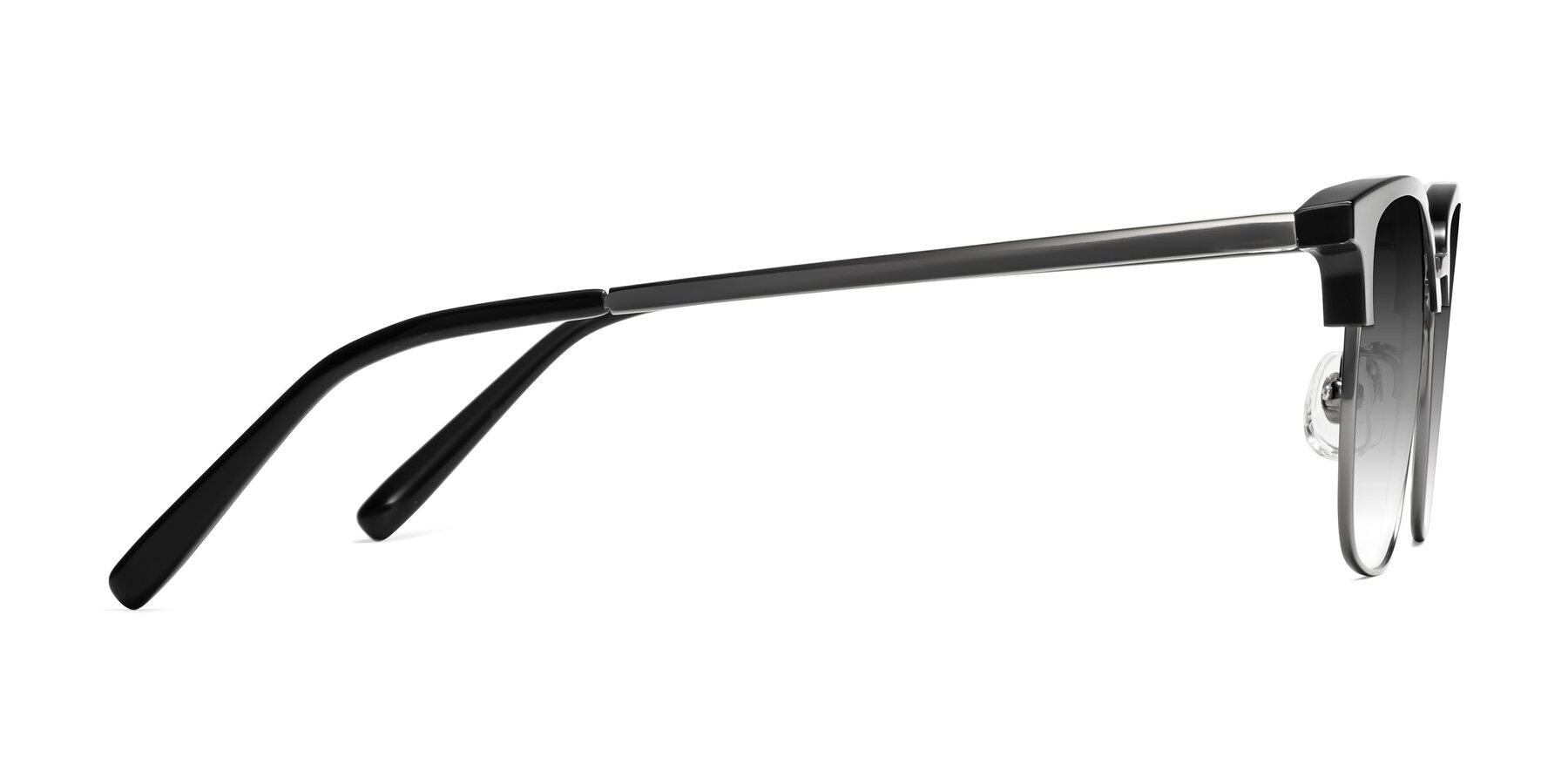 Side of Milpa in Black-Gunmetal with Gray Gradient Lenses