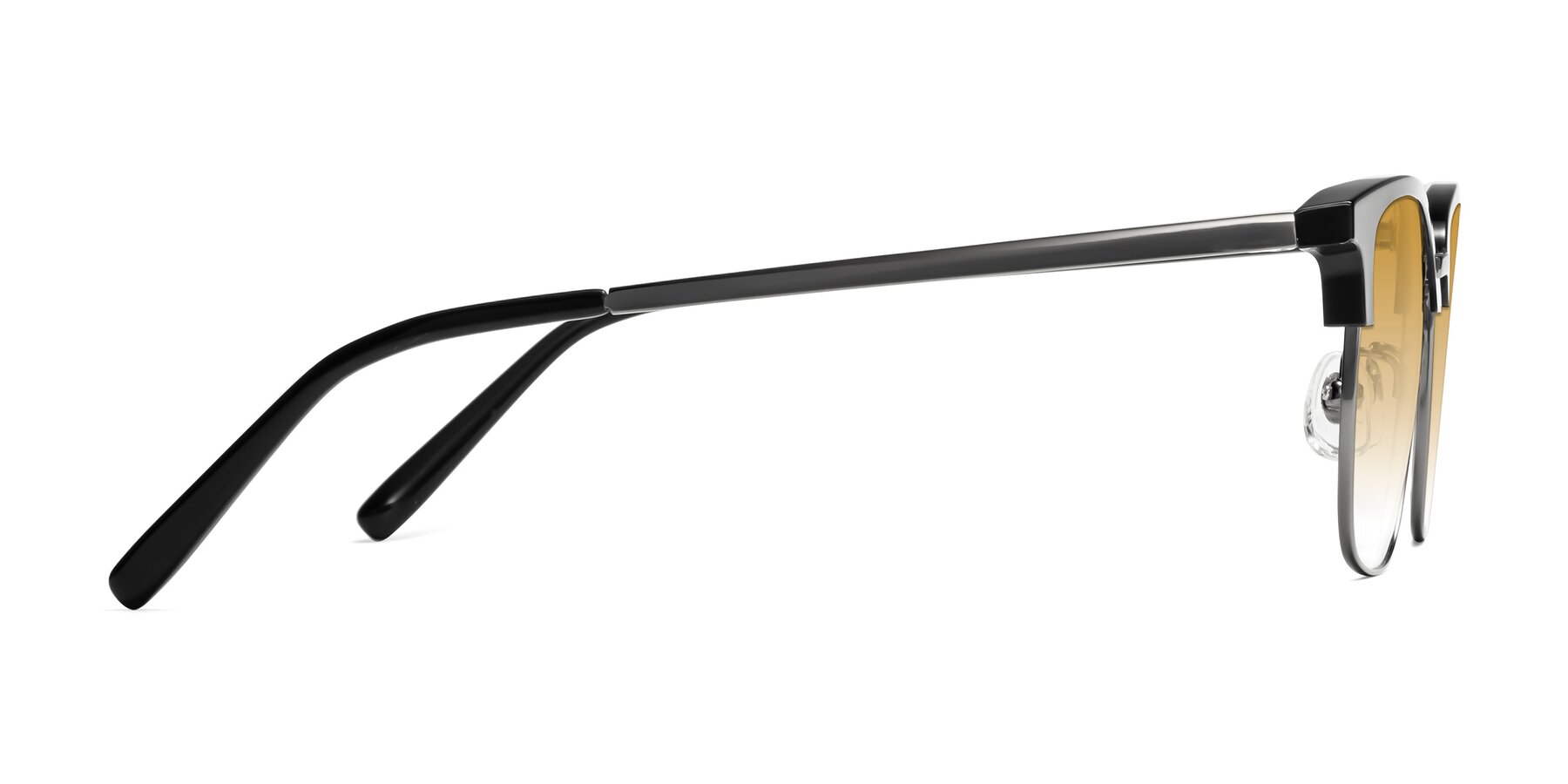 Side of Milpa in Black-Gunmetal with Champagne Gradient Lenses