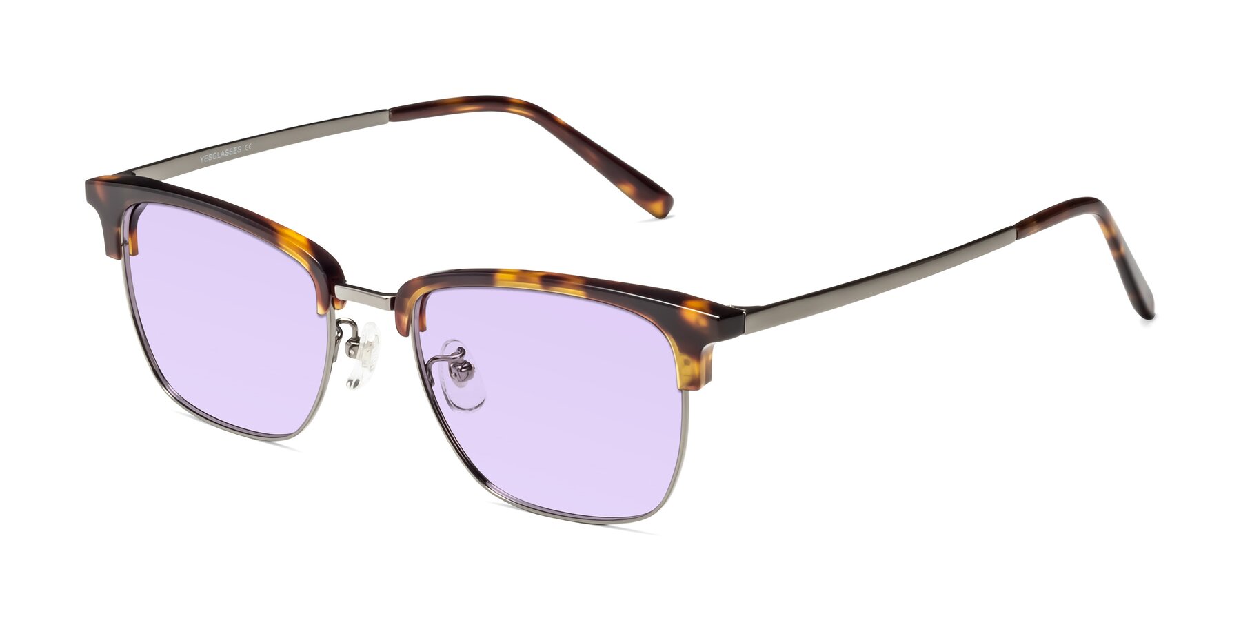 Angle of Milpa in Tortoise with Light Purple Tinted Lenses