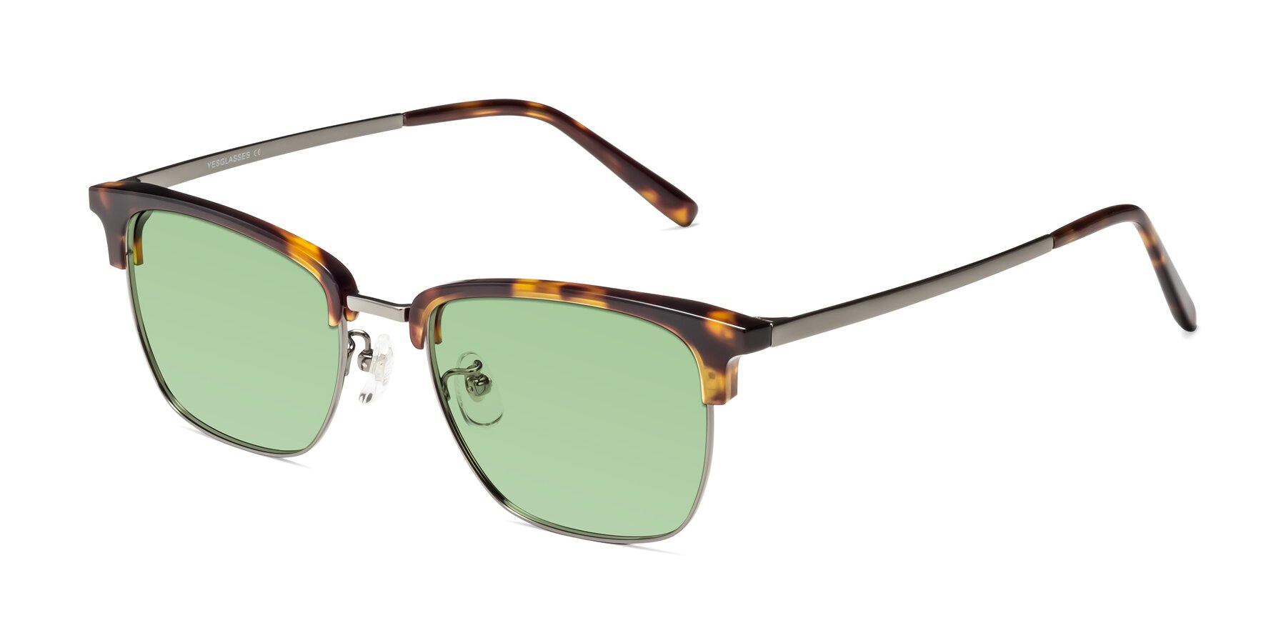 Angle of Milpa in Tortoise with Medium Green Tinted Lenses