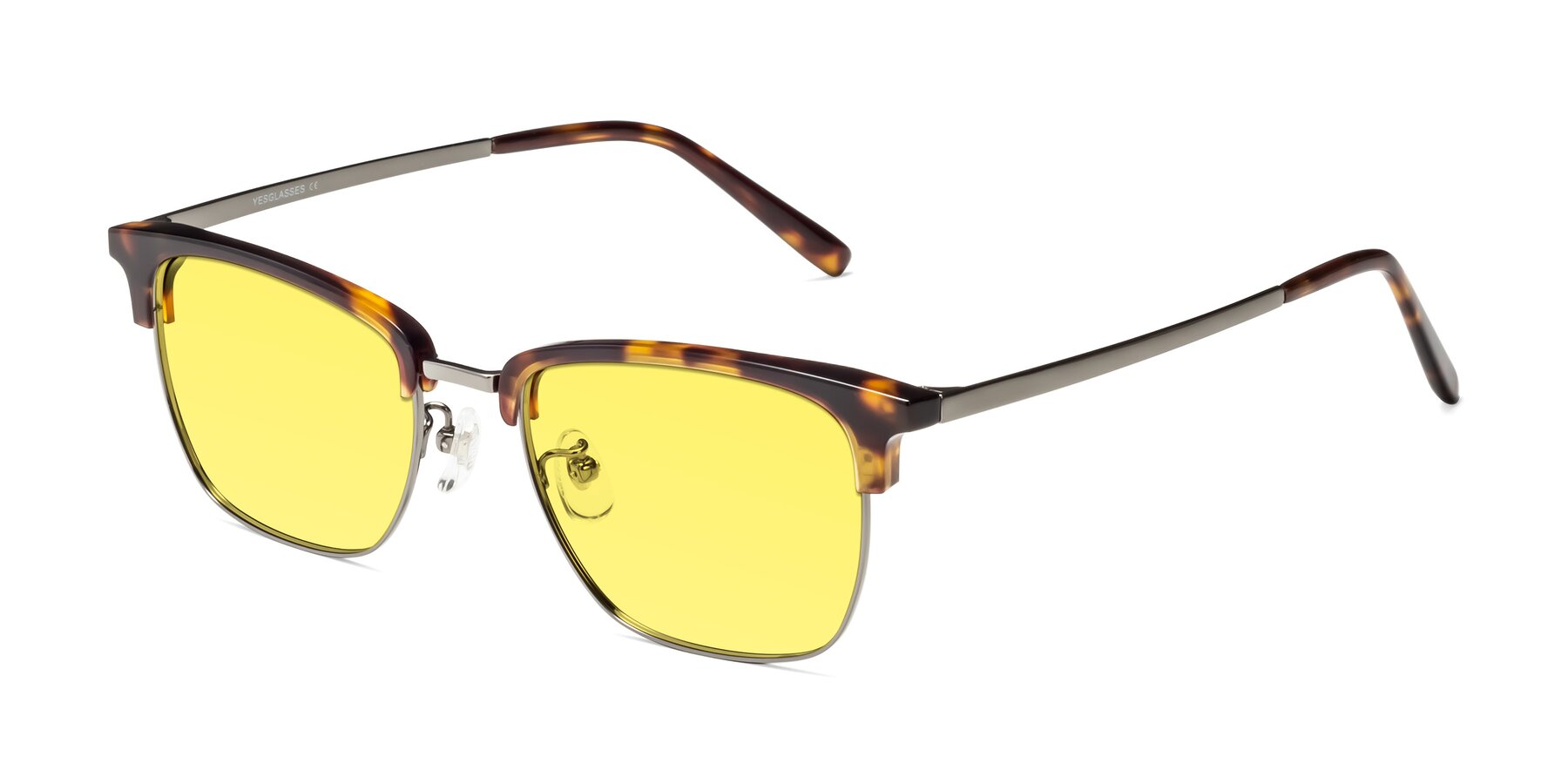 Angle of Milpa in Tortoise with Medium Yellow Tinted Lenses