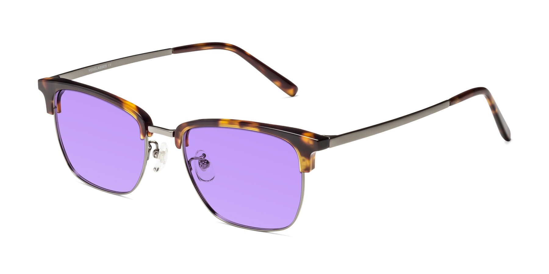 Angle of Milpa in Tortoise with Medium Purple Tinted Lenses