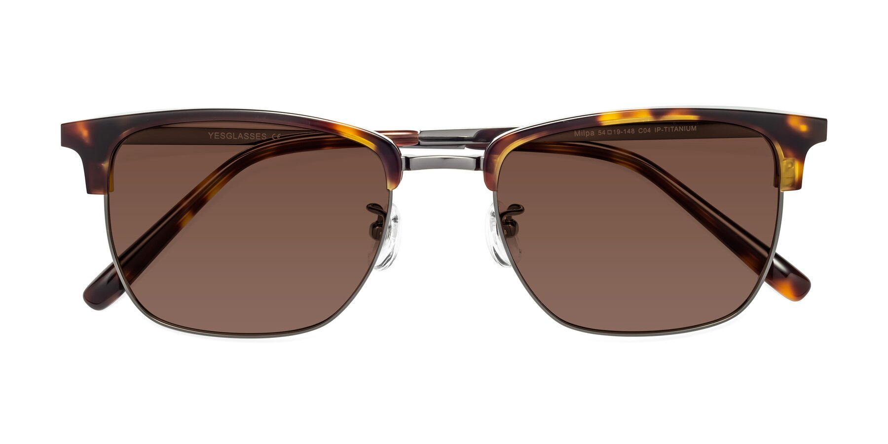 Folded Front of Milpa in Tortoise with Brown Tinted Lenses