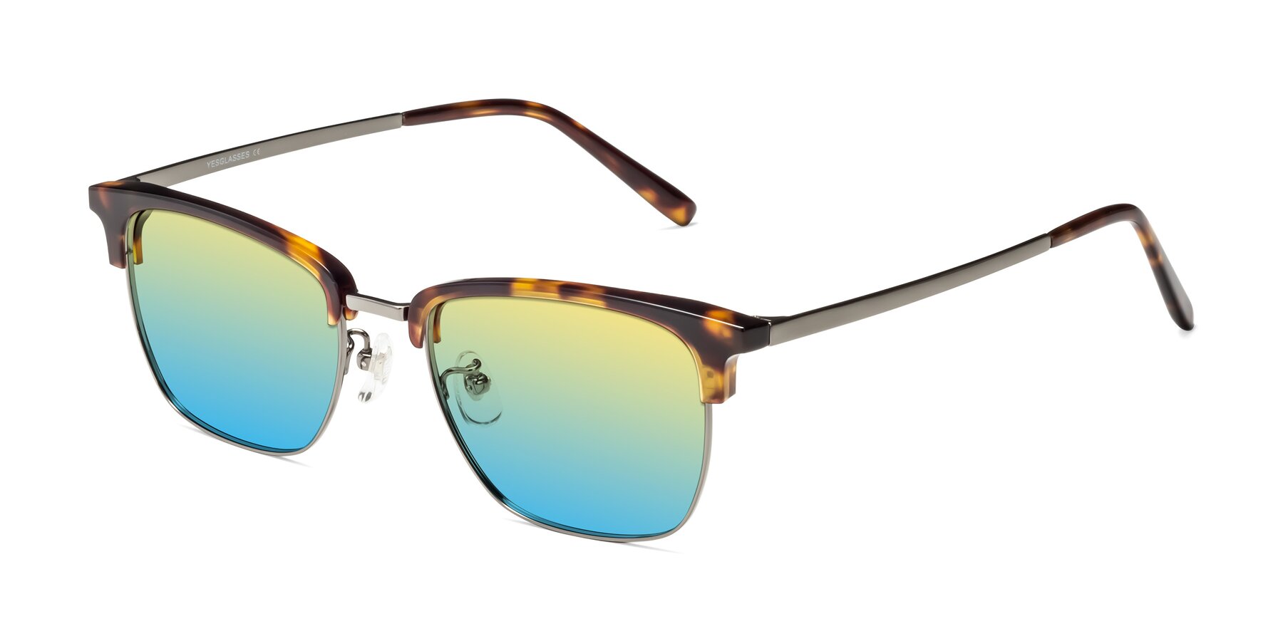 Angle of Milpa in Tortoise with Yellow / Blue Gradient Lenses