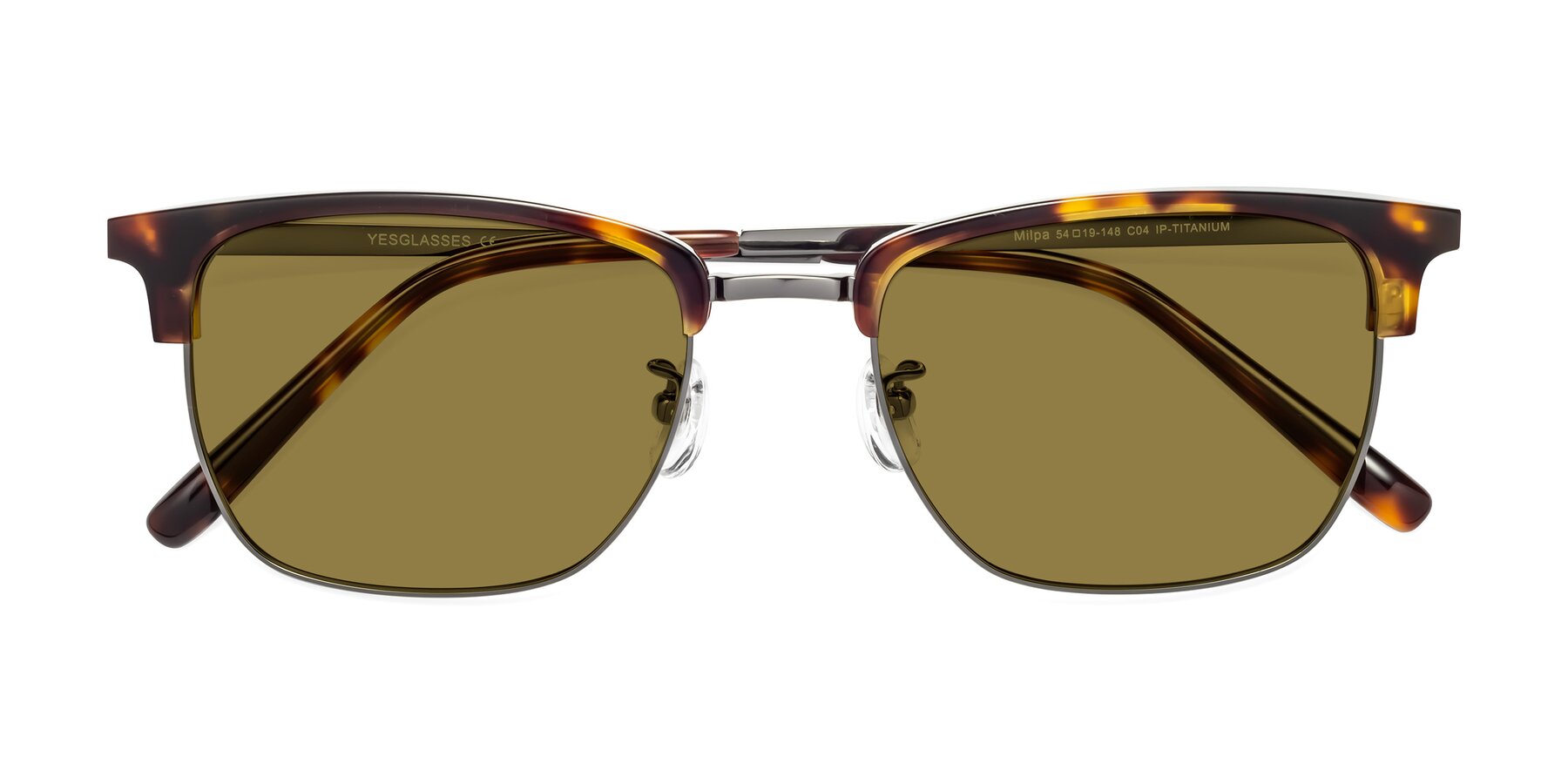 Folded Front of Milpa in Tortoise with Brown Polarized Lenses