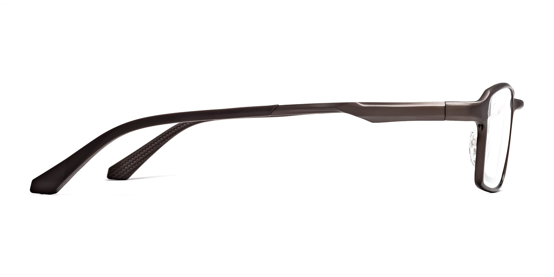 Side of CX6287 in Coffee with Clear Reading Eyeglass Lenses