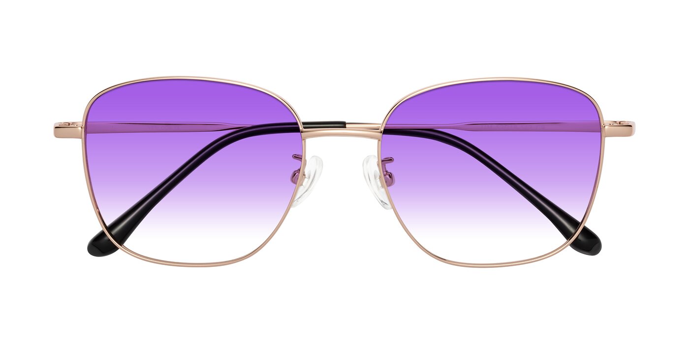 Tim - Rose Gold Gradient Sunglasses