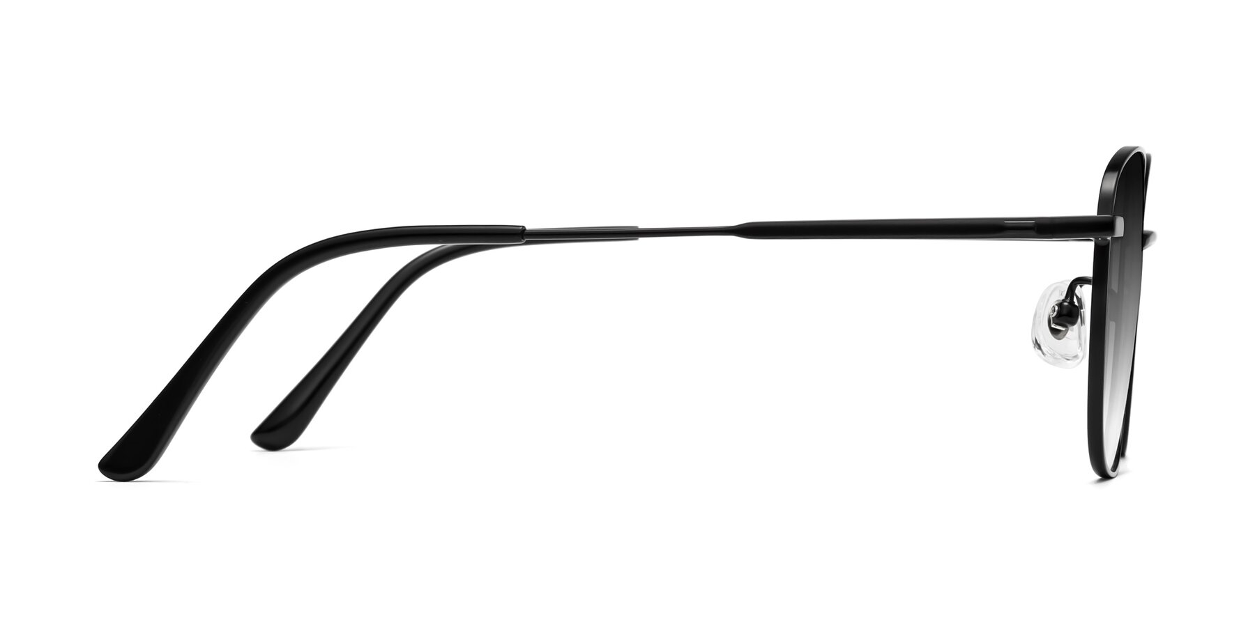 Side of Tim in Black with Gray Gradient Lenses