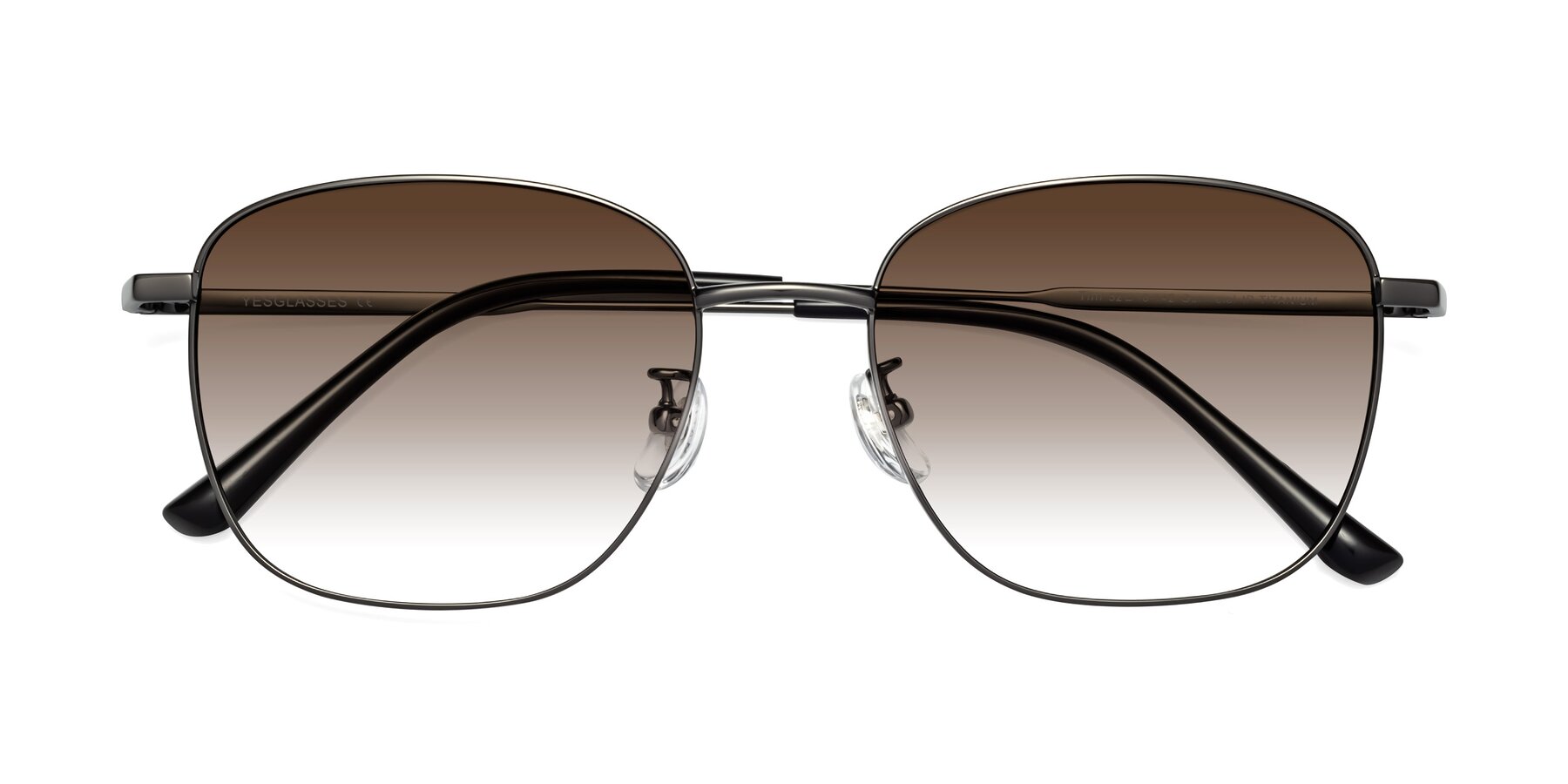 Folded Front of Tim in Gunmental with Brown Gradient Lenses