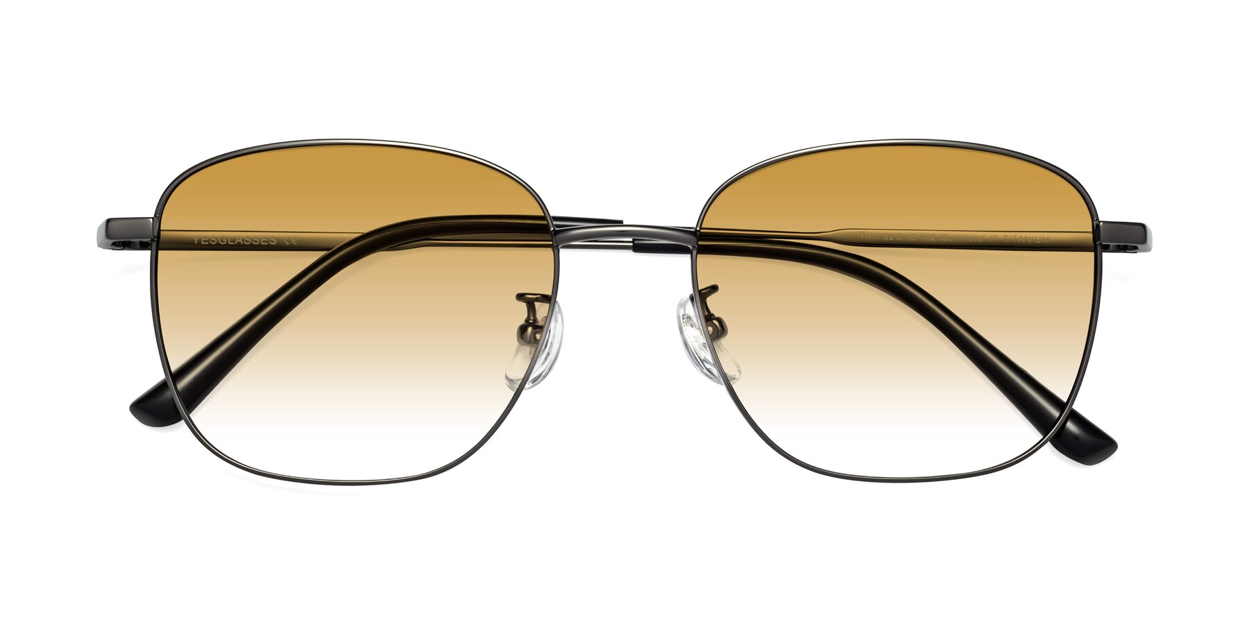 Folded Front of Tim in Gunmental with Champagne Gradient Lenses