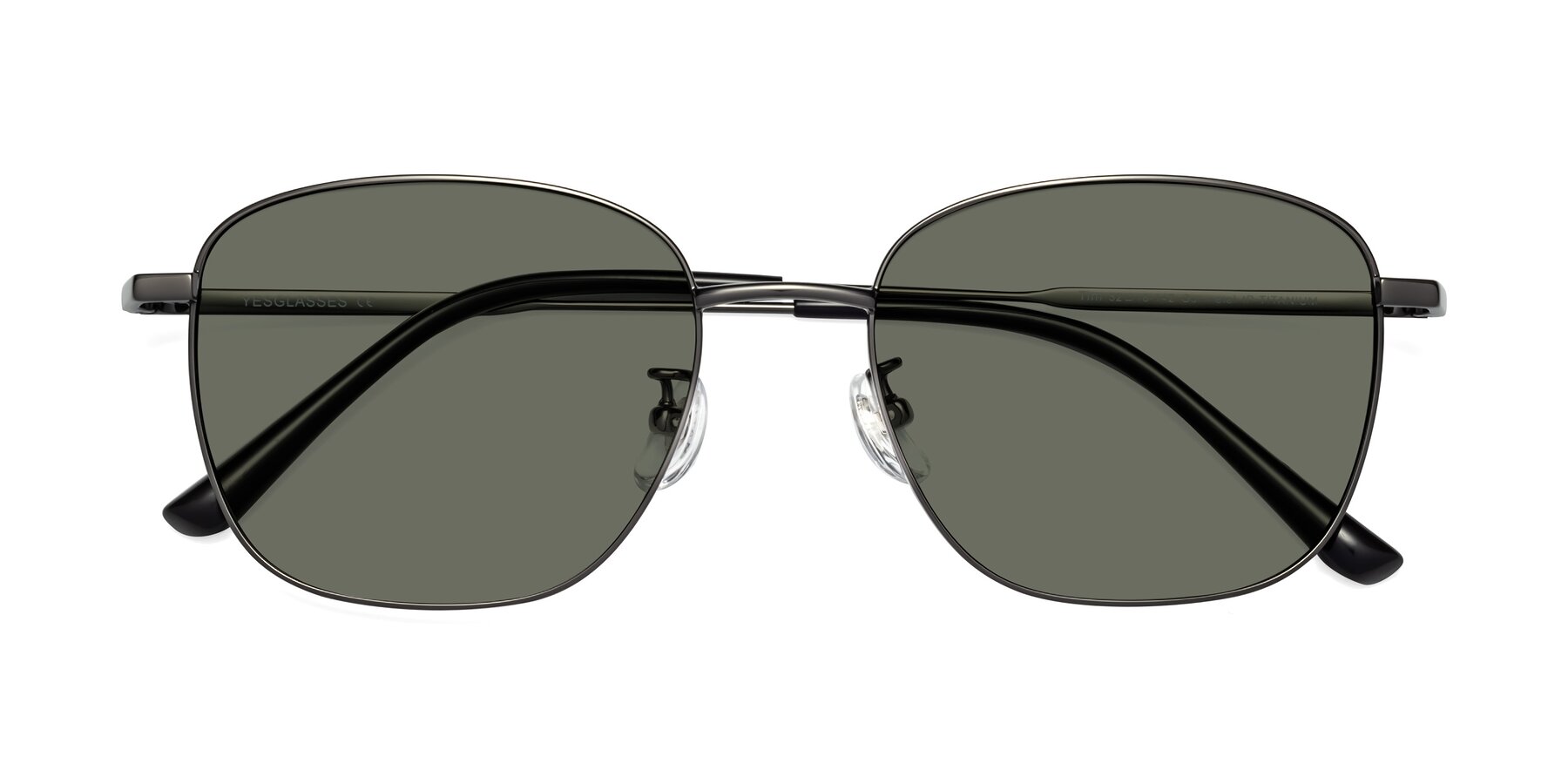 Folded Front of Tim in Gunmental with Gray Polarized Lenses