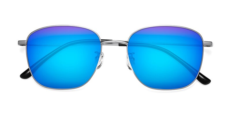 Tim - Silver Flash Mirrored Sunglasses