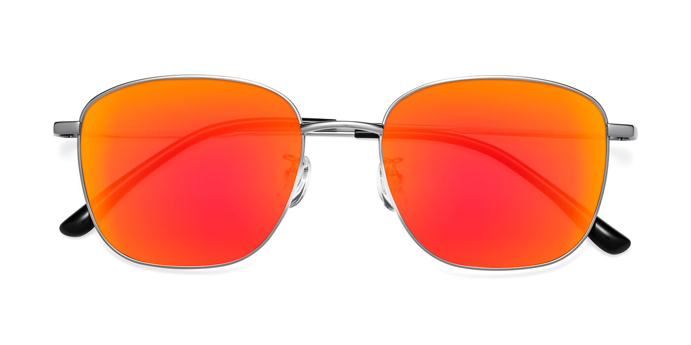 Tim - Silver Flash Mirrored Sunglasses