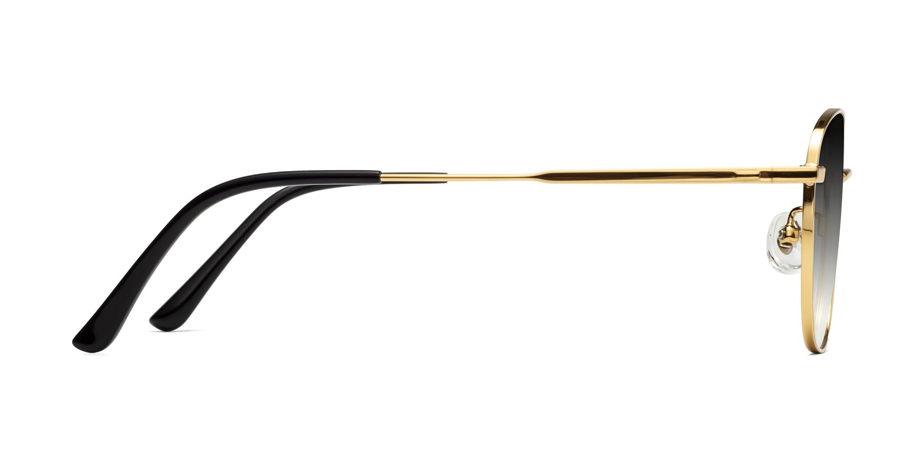 Side of Tim in Gold with Gray Gradient Lenses