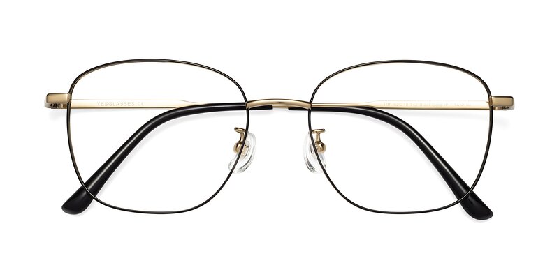 Tim - Black / Gold Eyeglasses