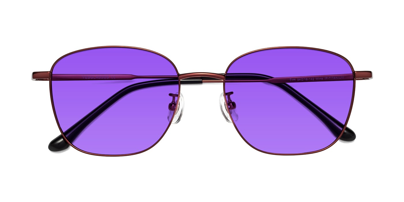 Tim - Wine Tinted Sunglasses