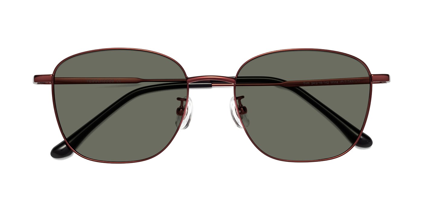 Tim - Wine Polarized Sunglasses