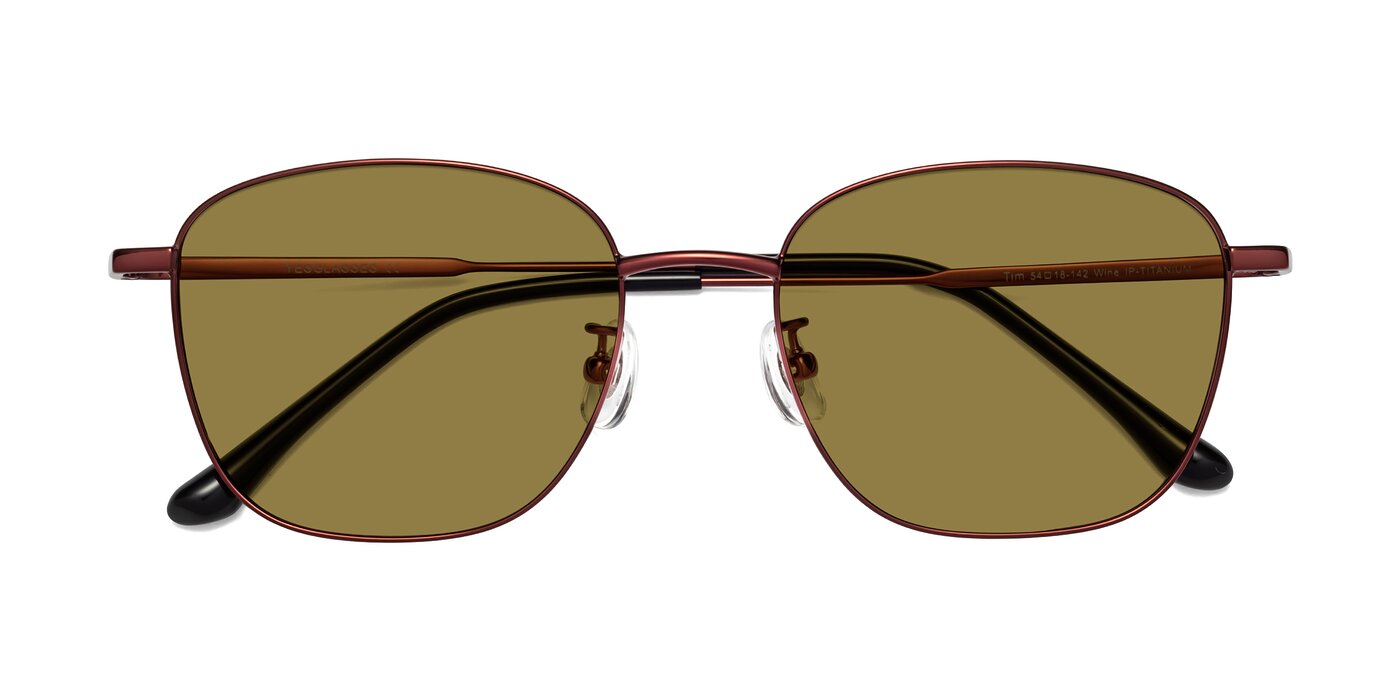 Tim - Wine Polarized Sunglasses