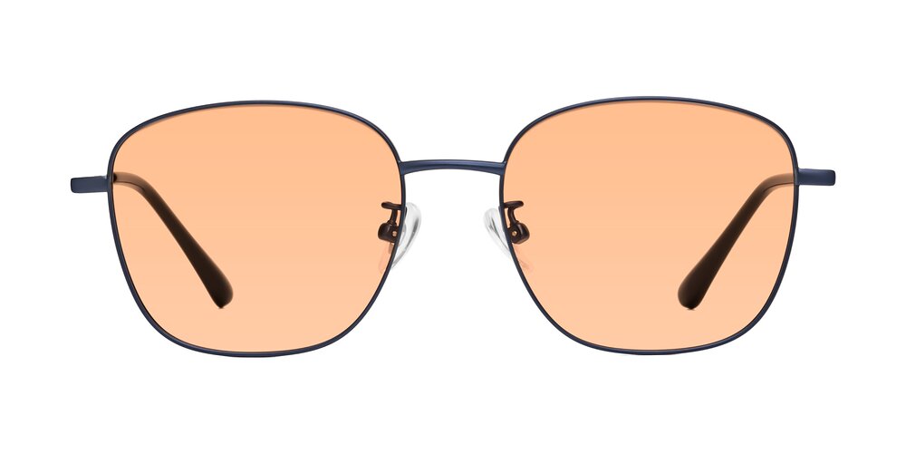 Tim - Metallic Blue Tinted Sunglasses